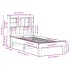 Estructura de cama sin colchón madera maciza marrón 90x190