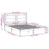 Cama extralarga sin colchón madera maciza blanca 160x210