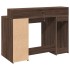 Escritorio con LED madera ingeniería marrón roble 120x55x91