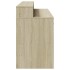 Escritorio con LED madera ingeniería roble Sonoma 140x55x91