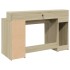 Escritorio con LED madera ingeniería roble Sonoma 140x55x91