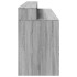 Escritorio con LED madera ingeniería gris sonoma 200x55x91