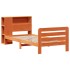 Estructura de cama sin colchón madera maciza marrón 75x190