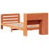 Estructura de cama sin colchón madera maciza marrón 75x190