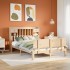 Cama con estantería sin colchón madera maciza de pino