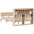 Cama con estantería sin colchón madera maciza de pino