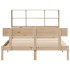 Cama con estantería sin colchón madera maciza de pino