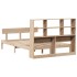 Cama con estantería sin colchón madera maciza de pino