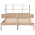 Cama con estantería sin colchón madera maciza de pino