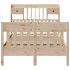 Estructura de cama sin colchón madera maciza de pino 135x190