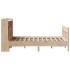 Estructura de cama sin colchón madera maciza de pino 135x190