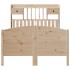 Cama con estantería sin colchón madera maciza de pino