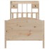 Cama con estantería sin colchón madera maciza de pino 75x190