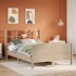 Cama con estantería sin colchón madera maciza de pino