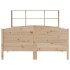 Cama con estantería sin colchón madera maciza de pino