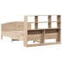 Cama con estantería sin colchón madera maciza de pino