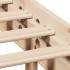 Cama con estantería sin colchón madera maciza de pino