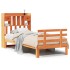 Sofá con estantería sin colchón madera maciza marrón 90x200