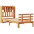 Sofá con estantería sin colchón madera maciza marrón 90x200
