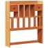 Sofá con estantería sin colchón madera maciza marrón 90x200