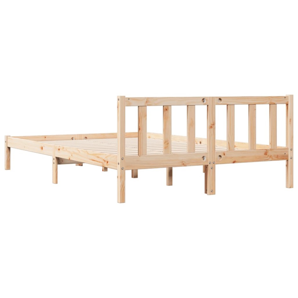 Cama extralarga sin colchón madera maciza de pino 140x210