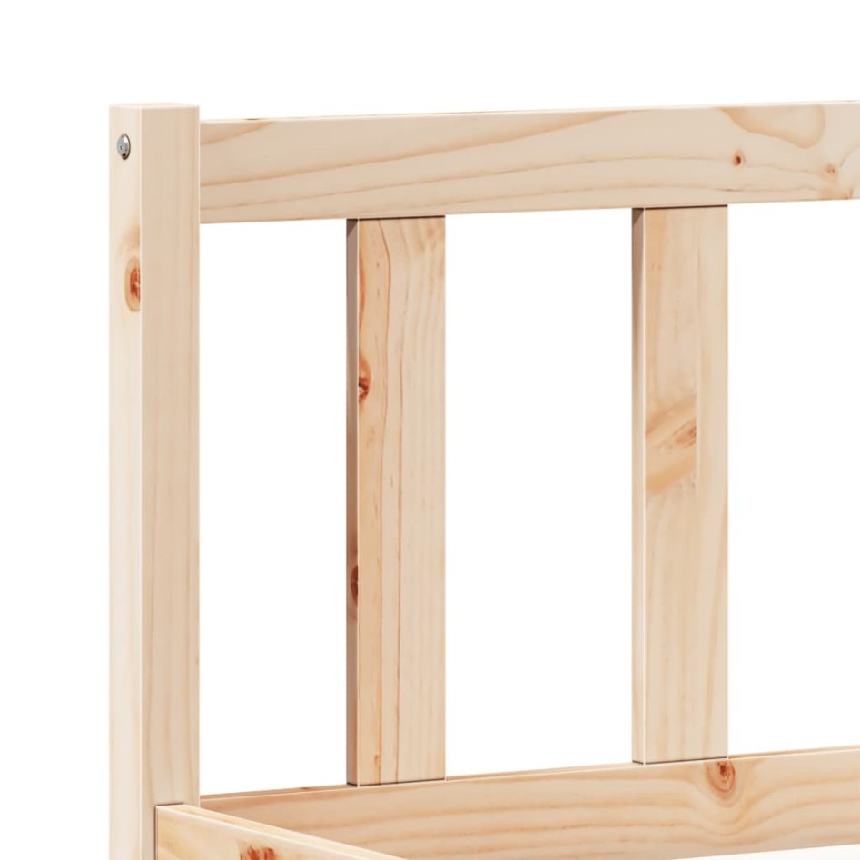 Cama extralarga sin colchón madera maciza de pino 140x210