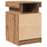 Mesitas noche con LED 2 uds madera roble artisian 35x39x55
