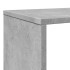 Estantería madera de ingeniería gris hormigón 132x29x141,5