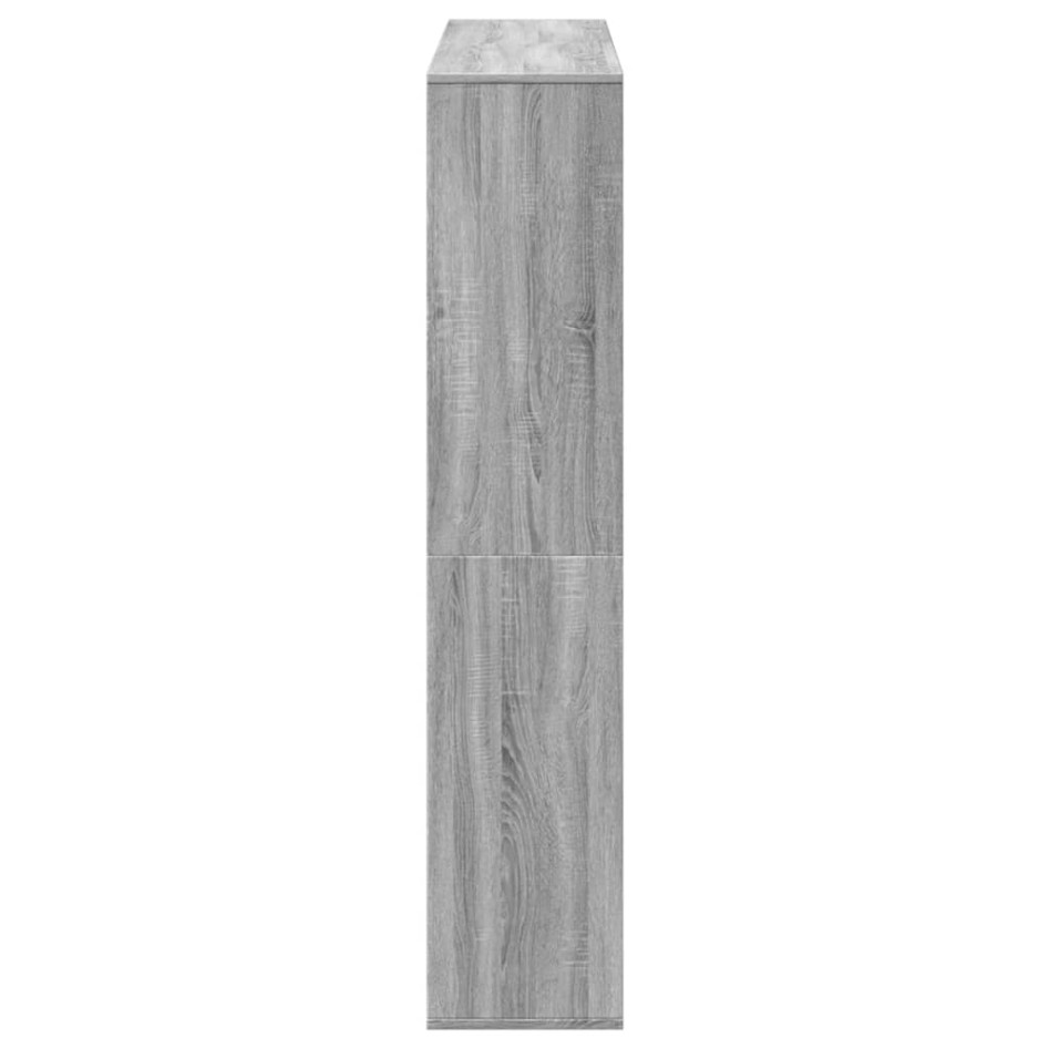 Estantería madera de ingeniería gris Sonoma 132x29x141,5