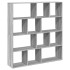 Estantería madera de ingeniería gris Sonoma 132x29x141,5