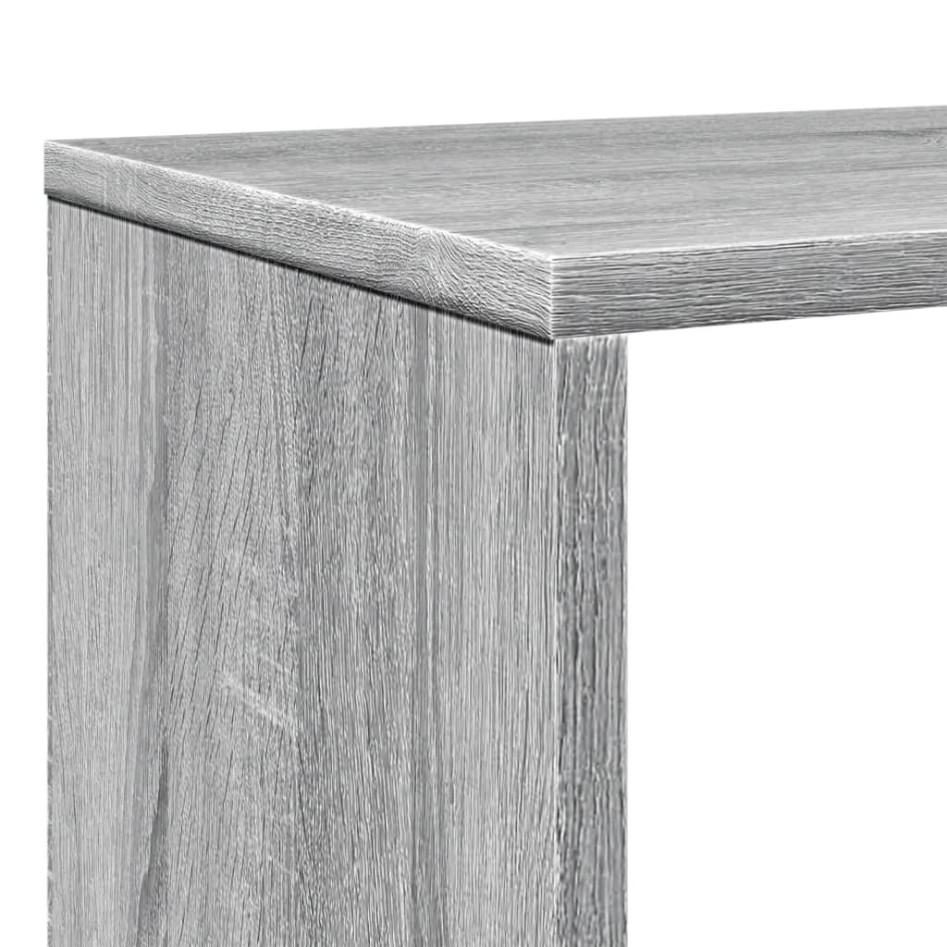 Estantería madera de ingeniería gris Sonoma 132x29x141,5