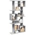 Estantería madera contrachapada gris hormigón 92x29x188