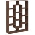 Estantería de madera de ingeniería marrón roble 102x29x143