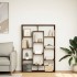 Estantería de madera de ingeniería marrón roble 102x29x143