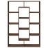 Estantería de madera de ingeniería marrón roble 102x29x143