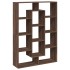 Estantería de madera de ingeniería marrón roble 102x29x143