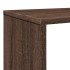 Estantería de madera de ingeniería marrón roble 102x29x143