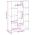 Estantería de madera de ingeniería marrón roble 102x29x143