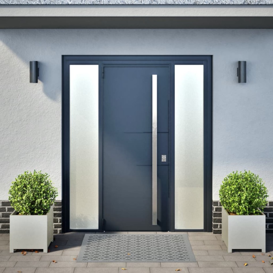 Jardineras 2 unidades acero inoxidable 40x40x40