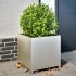 Jardinera de acero inoxidable 50x50x50