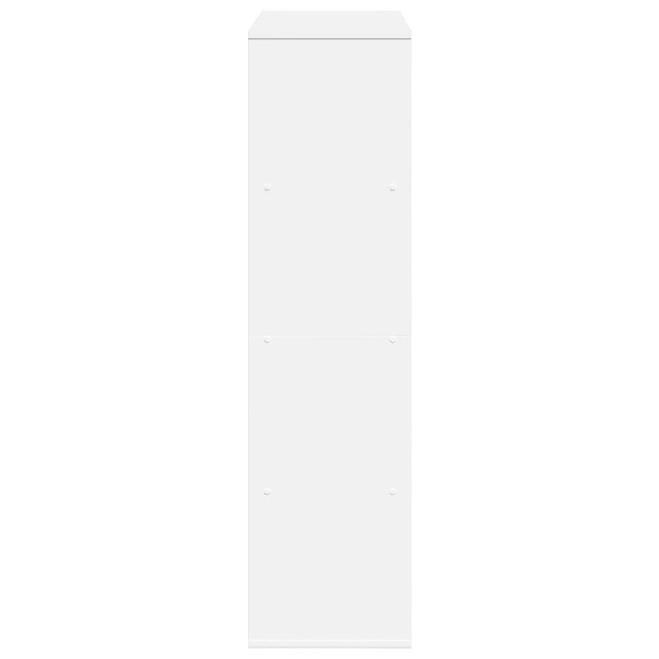 Estantería de madera de ingeniería blanca 100x33x125,5