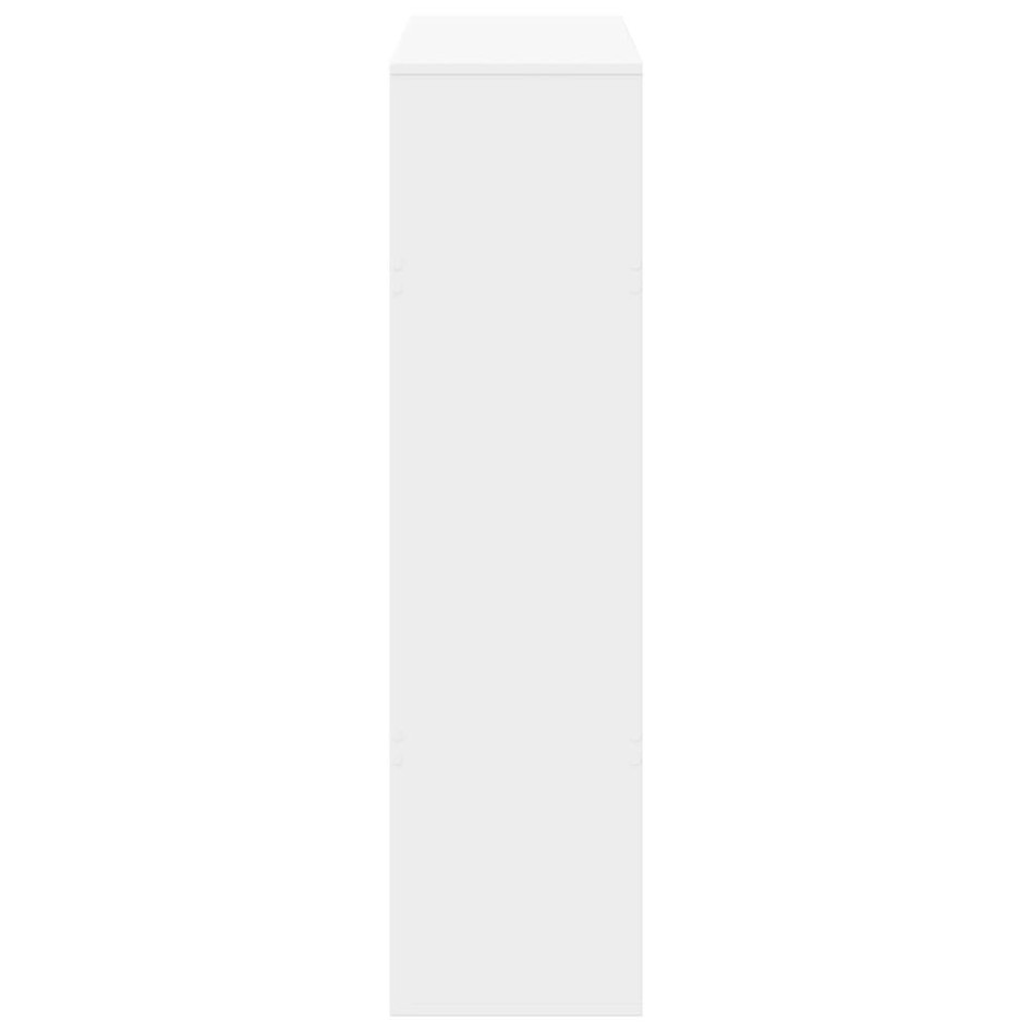 Separador de ambientes madera ingeniería blanco 100x33x125,5