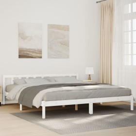 Cama extralarga sin colchón madera maciza pino blanca