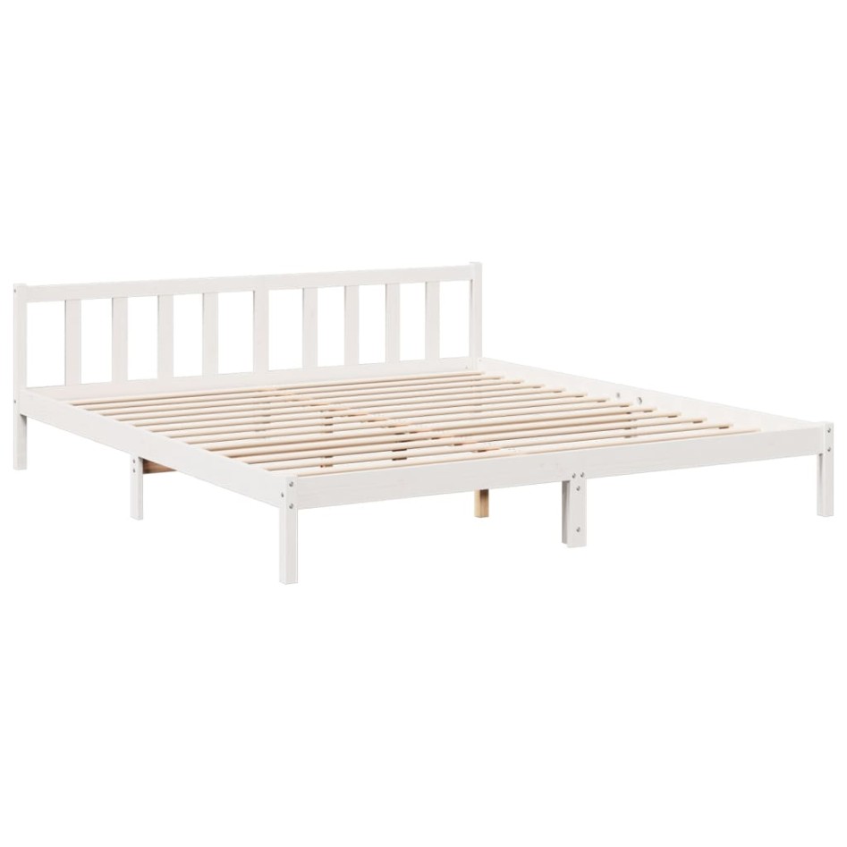 Cama extralarga sin colchón madera maciza pino blanca