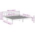 Cama extralarga sin colchón madera maciza pino blanca