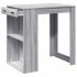 Mesa alta de bar madera ingeniería gris Sonoma 102x70x103,5