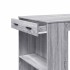 Mesa alta de bar madera ingeniería gris Sonoma 102x70x103,5