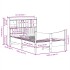 Estructura de cama sin colchón madera de pino blanco 135x190