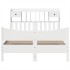 Estructura de cama sin colchón madera maciza de pino 160x200