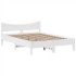 Estructura de cama sin colchón madera maciza de pino 160x200